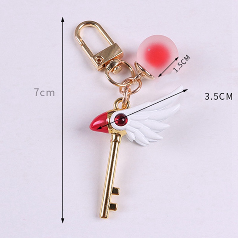 Móc khóa hình gậy phép thuật Sakura sáng tạo thời trang