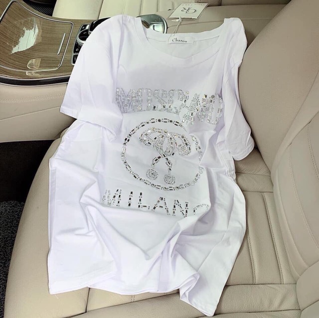 Áo Phông Đính Đá Nữ Cao cấp Dấu quần xịn xòfreeship  ảnh thật