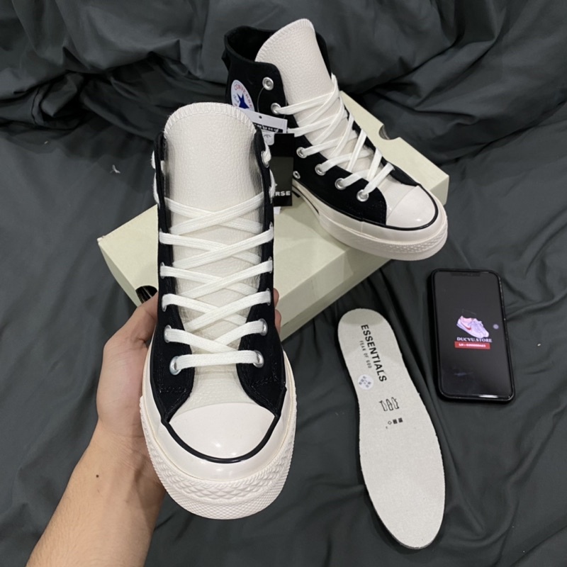 GIÀY CONVES FOG.ESSENTIALS BLACK LAI AU [ FULL BOX + FREE SHIP ] | BigBuy360 - bigbuy360.vn