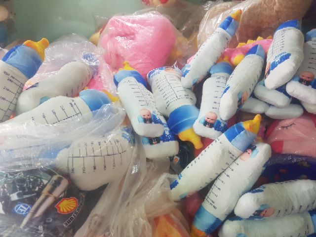 GẤU BÔNG Gối Ôm Bình Sữa 3D SIZE 50cm Cao Cấp