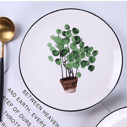 Bộ chén dĩa bát đĩa hình cây xanh cao cấp