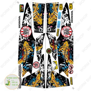 Tem rời WAVE ALPHA 110 CÁ CHÉP ( Đời 2017 - 2021 )  Nhiều lựa chọn màu sắc - Tem chế 3 lớp cao cấp