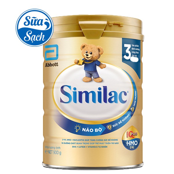 Sữa Bột Similac IQ 3 HMO Hương Vani 900g date mới 2022