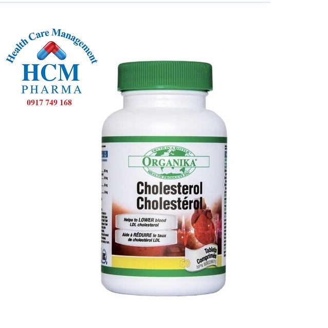 Viên Uống Giảm Mỡ Máu ORGANIKA CHOLESTEROL 60V nhập khẩu Canada KAT04