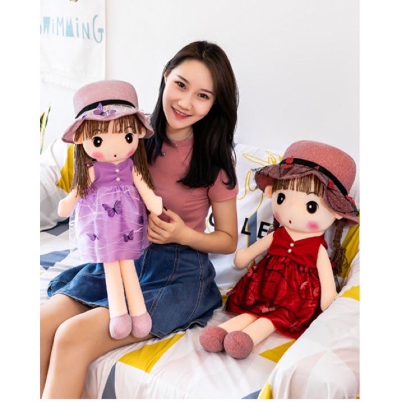 Búp bê mũ ren mẫu mới cho bé gái 60cm