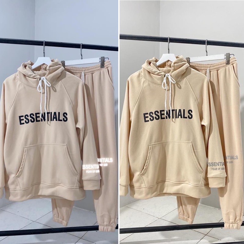 Set bộ ESSENTIALS/ Áo HOODIE ESSENTIALS (Hình ảnh +Video thật 100% Chilif ) Fresship 🖤 | BigBuy360 - bigbuy360.vn