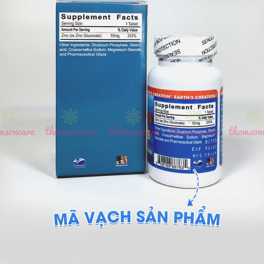 Bổ sung kẽm Benzincus nhập khẩu từ Mỹ, tăng cường hệ miễn dịch, tốt cho da tóc móng, và sinh lý Ben Zincus
