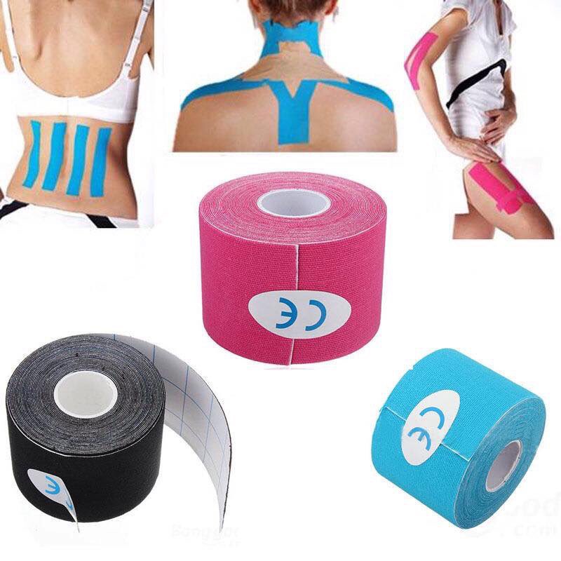 Băng Dán trợ  Cơ HÀN QUỐC  KINESOLOGY TAPE- hỗ trợ chấn thuong khi chơi thể thao , ( dây chằng gối , dãn cơ , somi v.v )