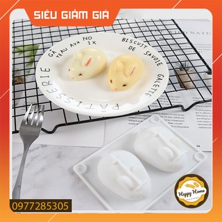 Khuôn silicon làm bánh làm thạch hình con thỏ, heo