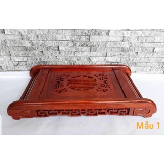 Khay trà gỗ hương chân cuốn thư-hàng kỹ