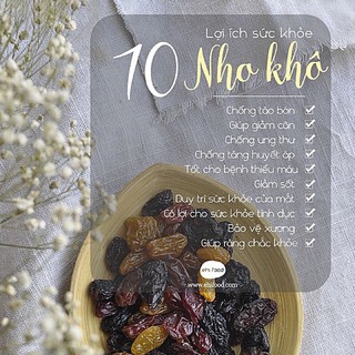 Nho khô nguyên cành 500g