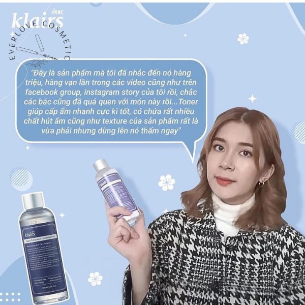 [Nhập mã EVERLOVE giảm 8% đơn hàng từ 250K] Nước hoa hồng Dear Klairs Supple Preparation Unscented Toner 180ml | BigBuy360 - bigbuy360.vn