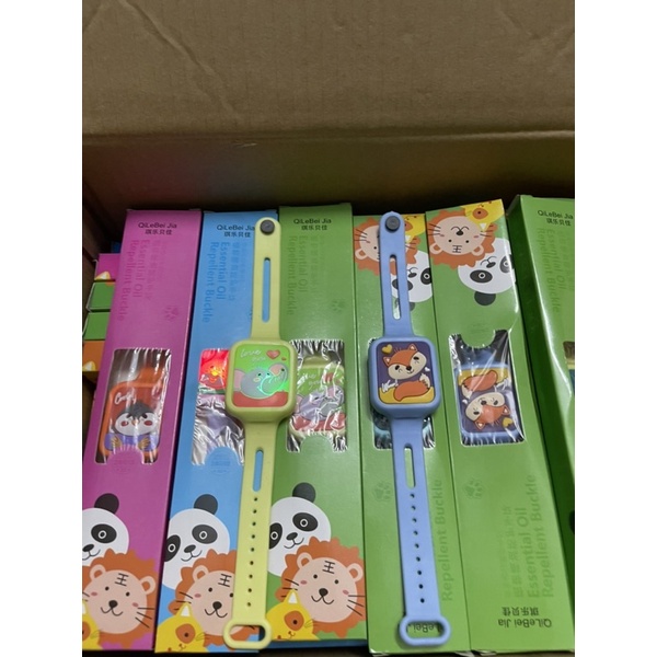 Dây đeo tay silicon hình con vật đuổi muỗi có đèn LED phát sáng cho bé