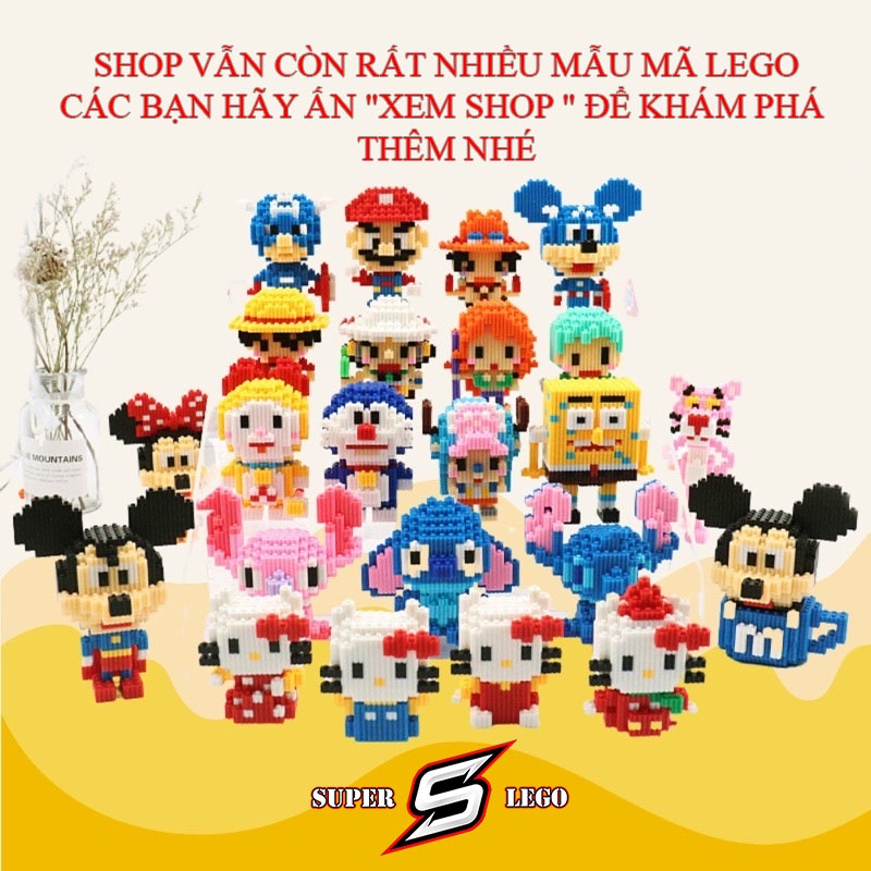 Lego mini đồ chơi lắp ráp 3D hình Phi Hành Gia dễ thương, cute có đèn Led- Super.Lego