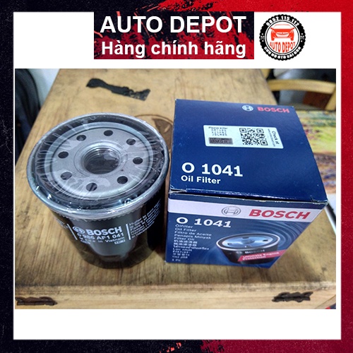 Lọc nhớt Bosch O 1041 chính hãng cho xe TOYOTA-Corolla Altis, Vios, Avensis, Prius, Yaris, Aygo, Wish, Previa; CH