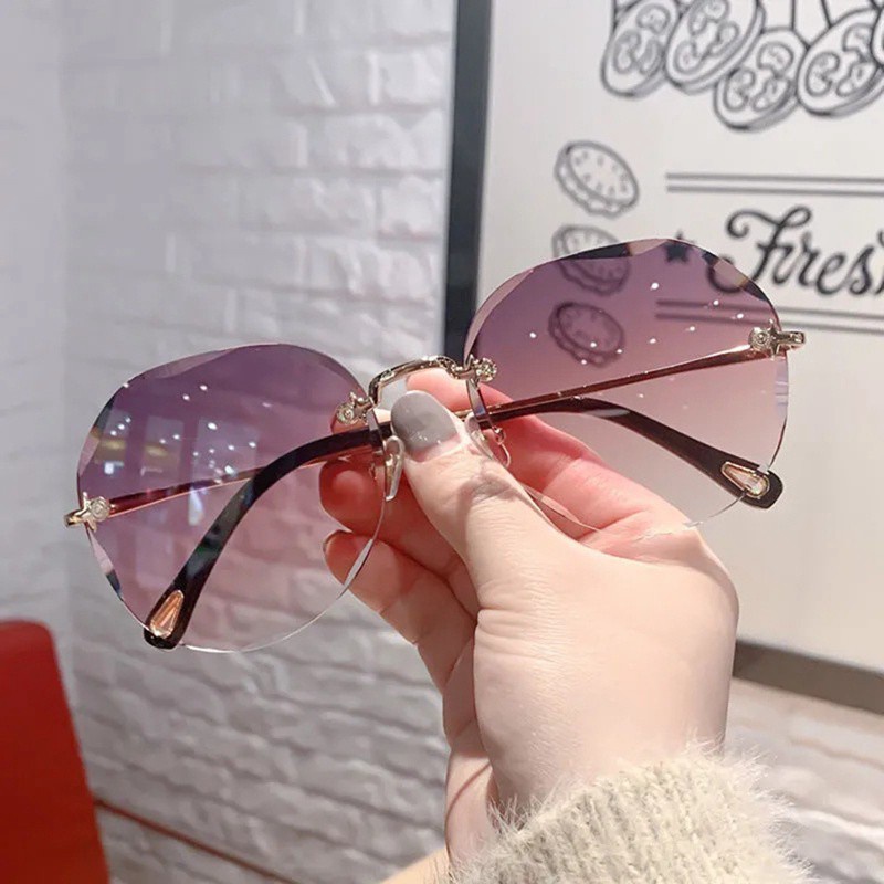 Sang Trọng Kính Mát Gọng Kim Loại Phong Cách Retro Thời Trang Cho Nữ | BigBuy360 - bigbuy360.vn