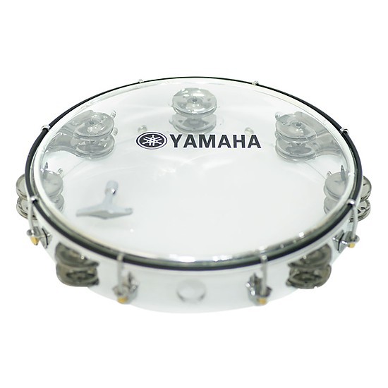 Trống lắc tay - Lục lạc gõ bo Inox Tambourine Yamaha MT6-102T (màu Trong)