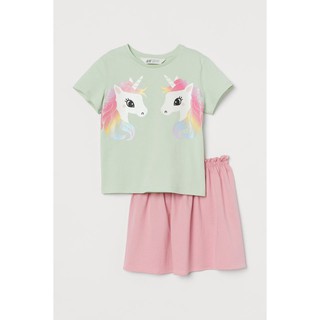 Set áo kèm váy HM họa tiết ngựa Pony