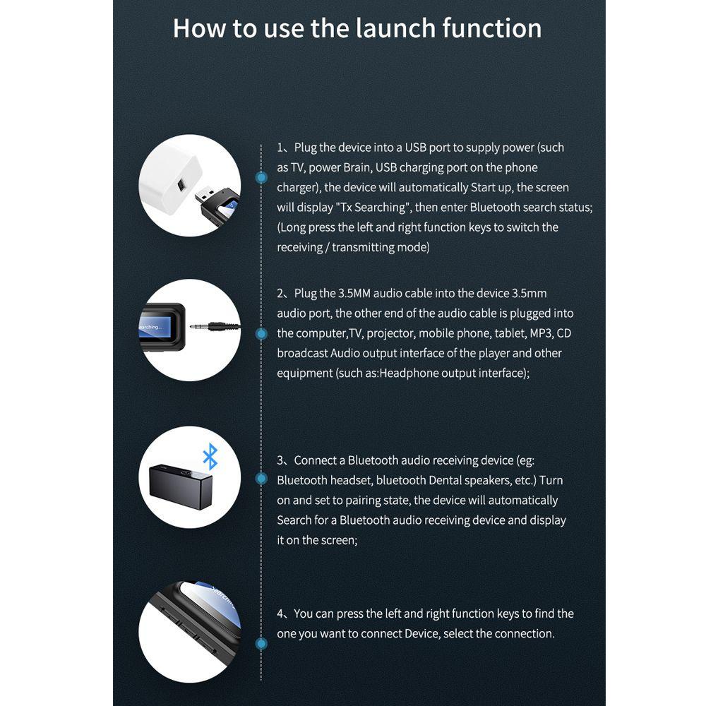 Thiết Bị Nhận Tín Hiệu Âm Thanh Màn Hình LCD Cho Xe Hơi PC TV