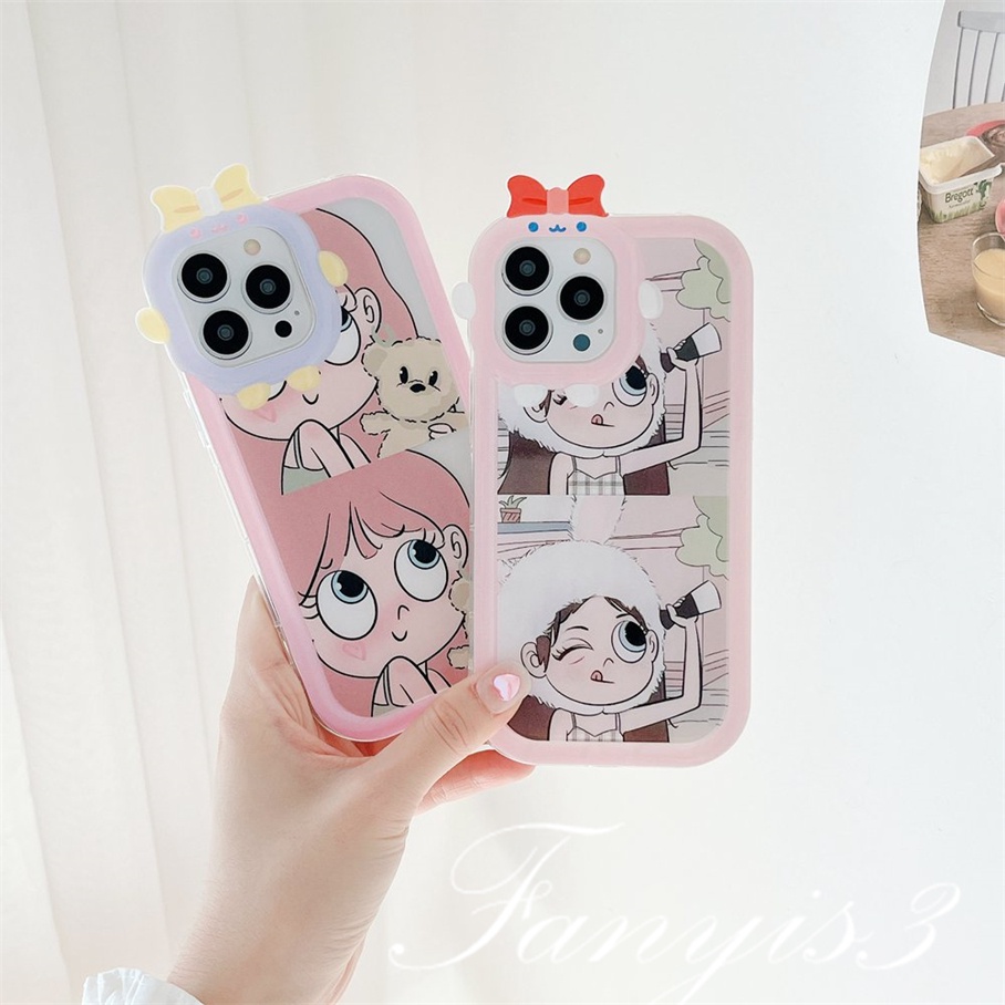 Ốp Điện Thoại Mềm Trong Suốt In Hình Quái Vật Xinh Xắn Cho iPhone 14 13 12 11 Pro Max X XR Xs Max 8 7 6 6s Plus SE 2020