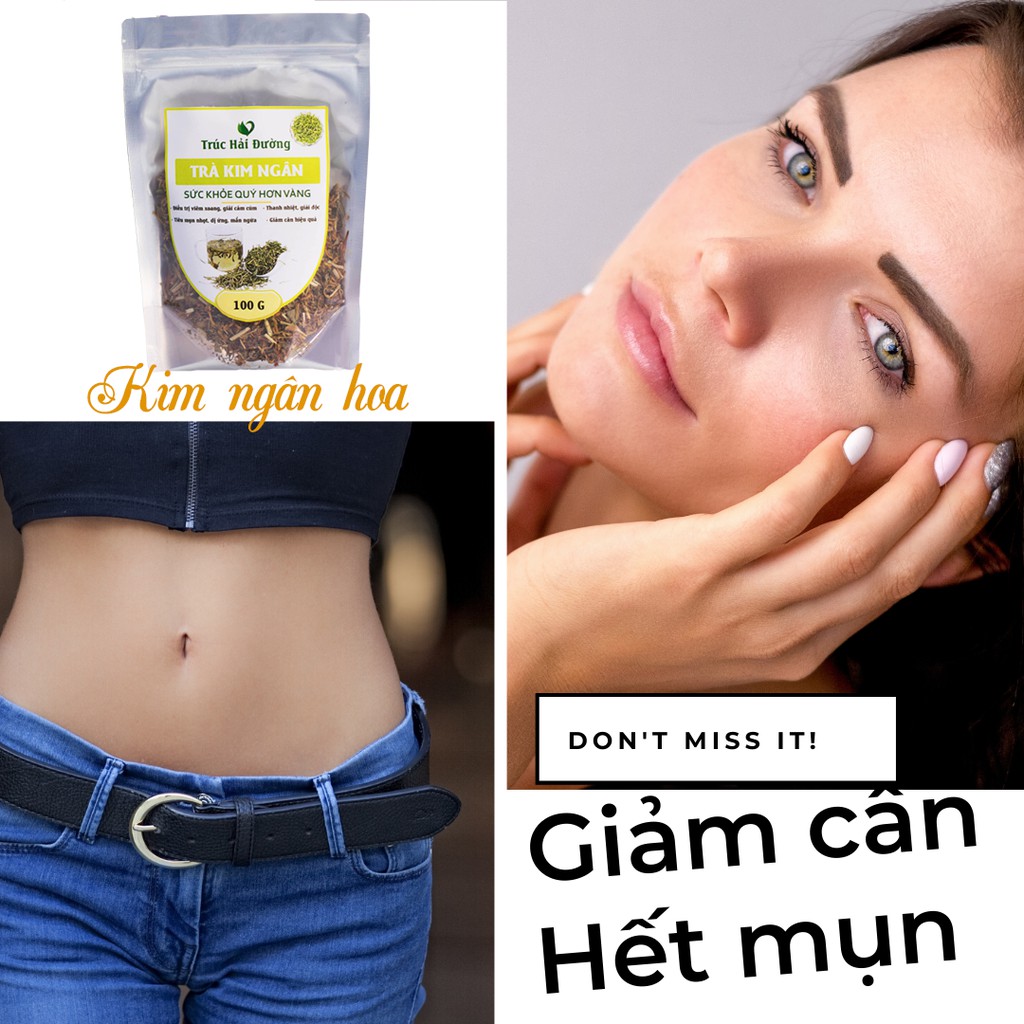 ✅[CHÍNH HÃNG] Trà Detox Hoa Kim Ngân Thải Độc Gan, Thanh Nhiệt, Trị Mụn Nhọt 100g (Loại Đẹp)💖 | BigBuy360 - bigbuy360.vn
