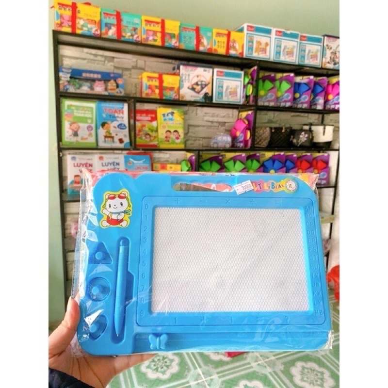 Bảng viết tự xóa thông minh, bảng gạt tự xóa nhiều màu sắc cho bé - Loại to sịn