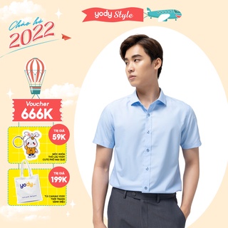 Áo sơ mi nam tay ngắn lụa nến slimfit - SNM4001