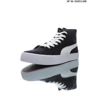 Puma Bari Mule Giày cao cổ khâu cao không trơn trượt Giày trắng đen thông thường