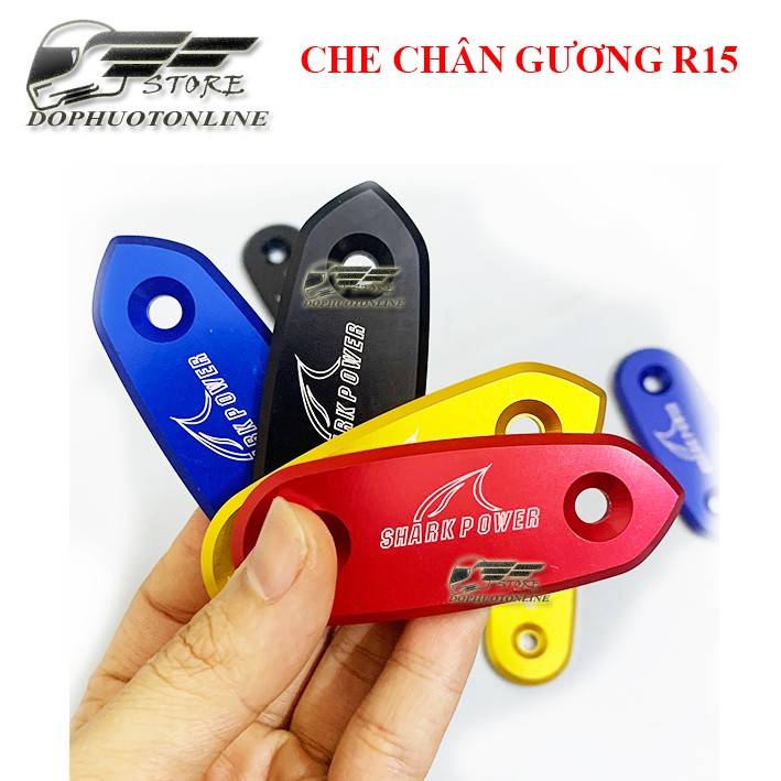 Che Chân Gương R15 v3 Kèm Ốc Gr5 Shark Power Giá 1 Đôi <DPOL>