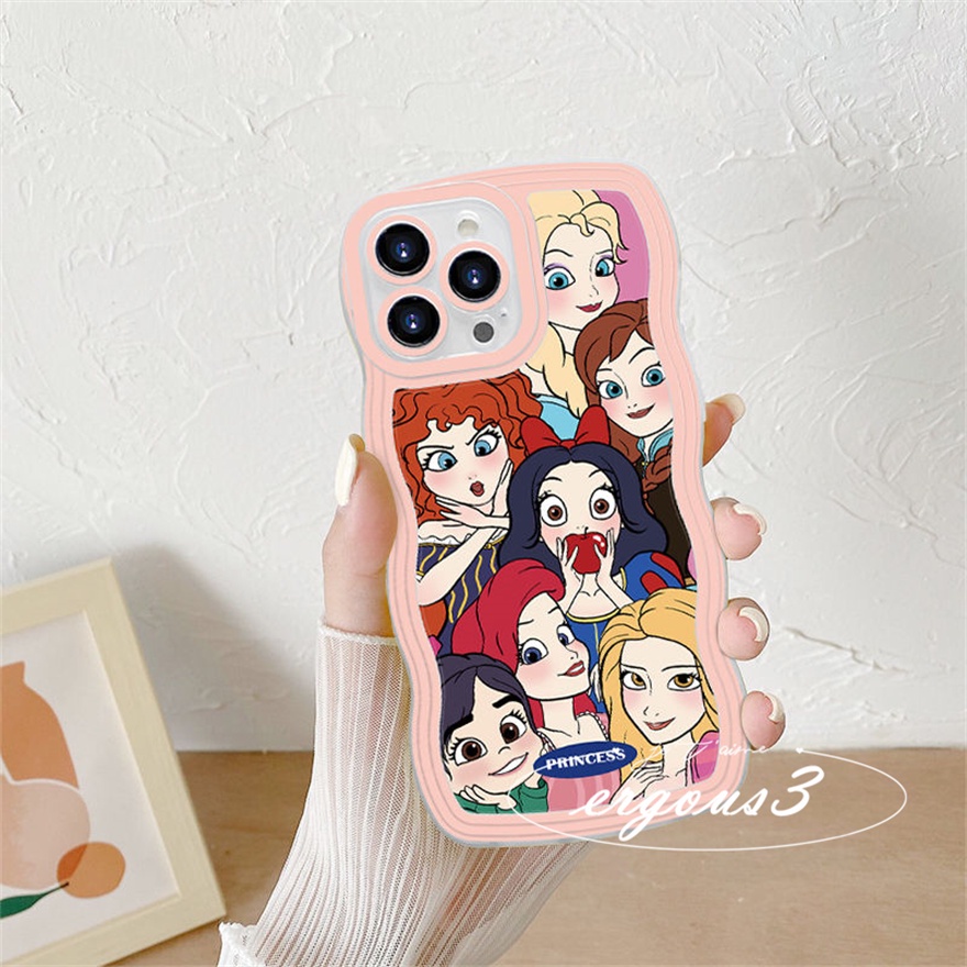 Ốp Điện Thoại Mềm Họa Tiết Công Chúa Hoạt Hình Cho iPhone 14 13 12 11 Pro Max SE2020 X XR Xs Max 7 8 Plus