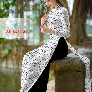 Vải áo dài hoa nhí