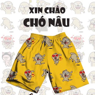Quần Short unisex Hoạt Hình