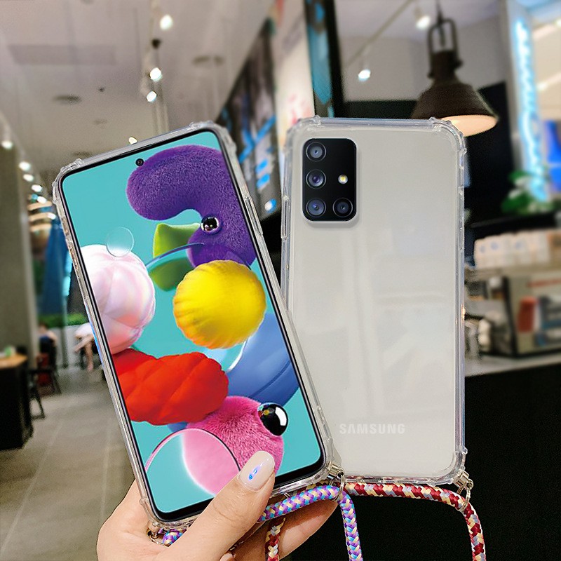 S7edge S8 S9+ S10 Nylon Sling Strap Casing Samsung S10lite S20 S20Ultra Note8 Note9 Note10 A70 A71 Phone Case