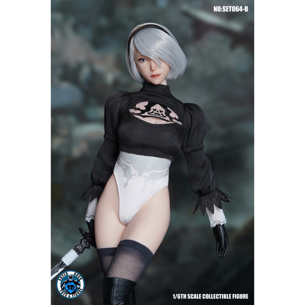 Mô hình figure 1:6 Super Duck 2B trong game NieR: Automata dùng Body S42A