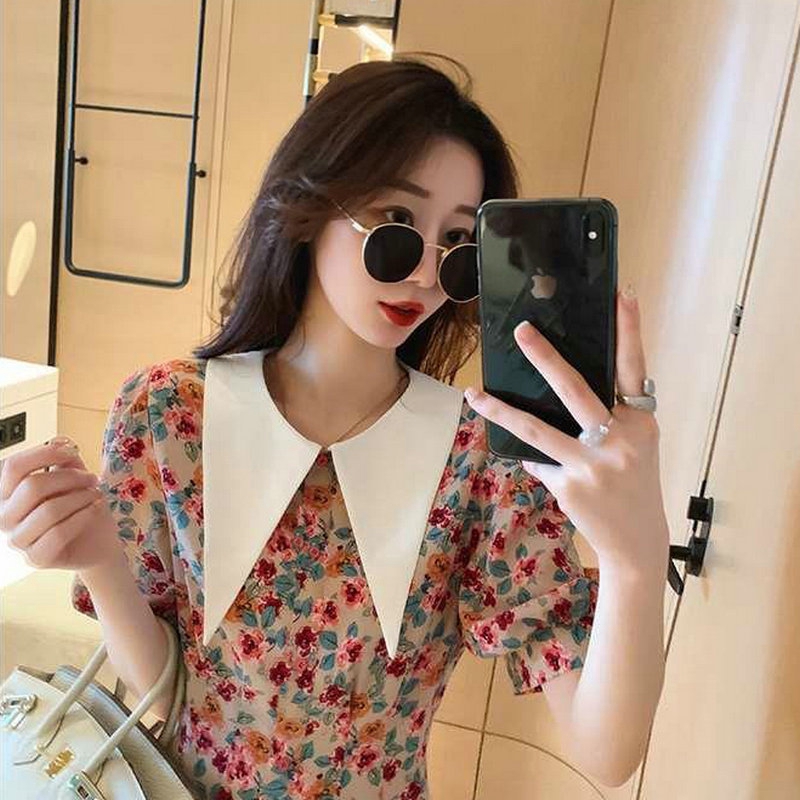 NRVP Đầm in họa tiết thời trang mùa hè trẻ trung cho nữ