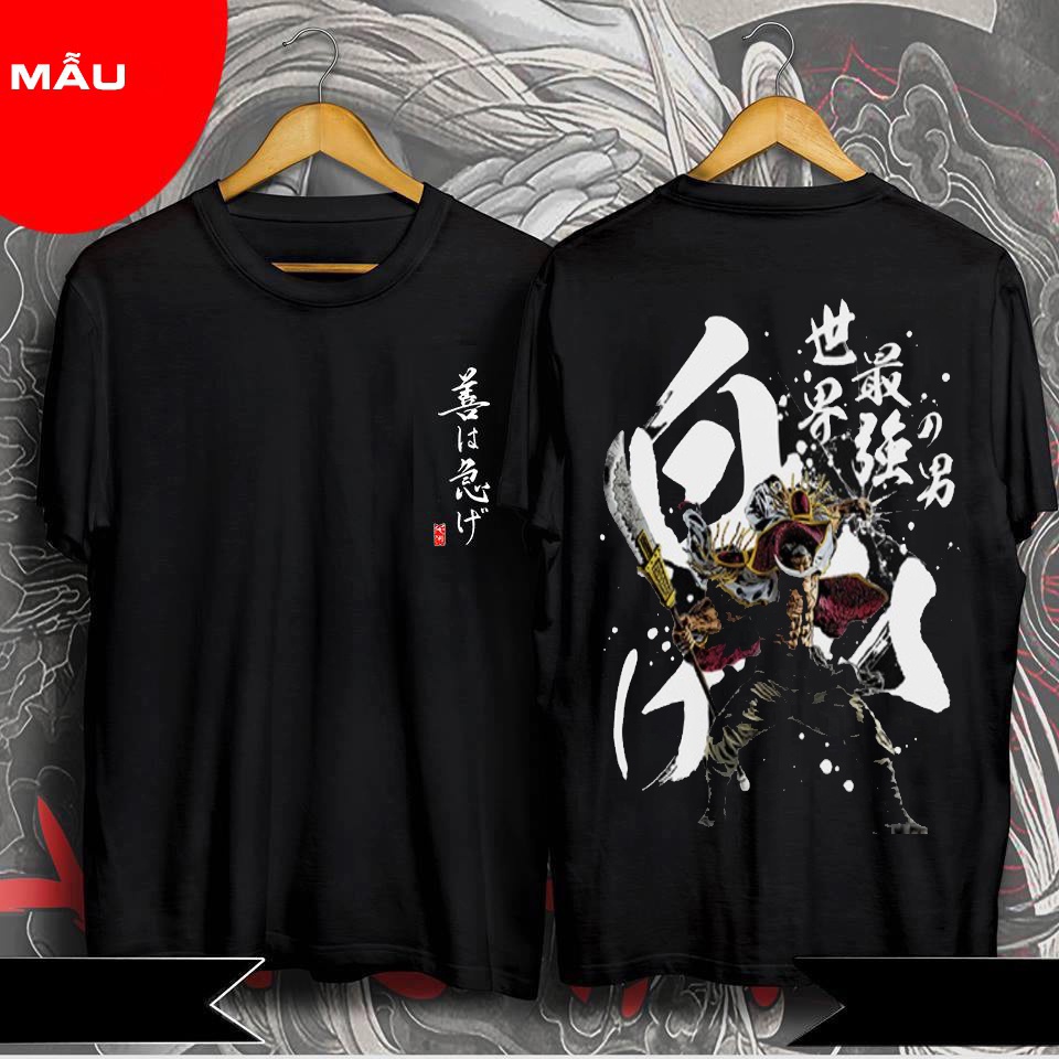 Áo thun One Piece Râu Trắng T01 Edward Newgate Đen mẫu mới cực đẹp hình đẹp chất xịn