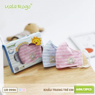 UalaRogo - Khẩu trang cho bé (Màu ngẫu nhiên - Set 2 cái)