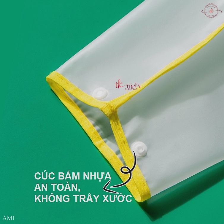 Áo Mưa Gấu Trong Suốt Chống Thấm Cao Cấp Cho Bé Từ 1-4 Tuổi