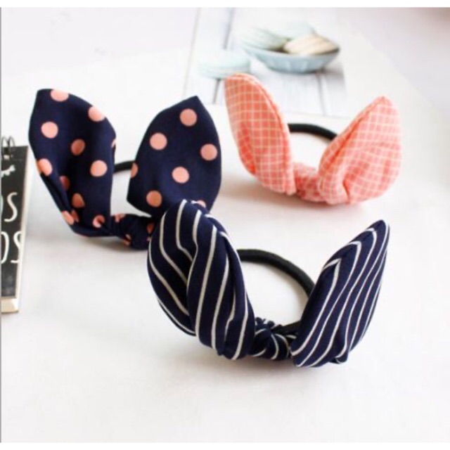 Cột tóc tai thỏ cute nhiều mẫu