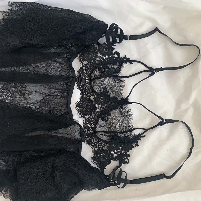 Bộ đồ lót phối ren gợi cảm cắt thấp mới / Váy ngủ khiêu dâm | BigBuy360 - bigbuy360.vn