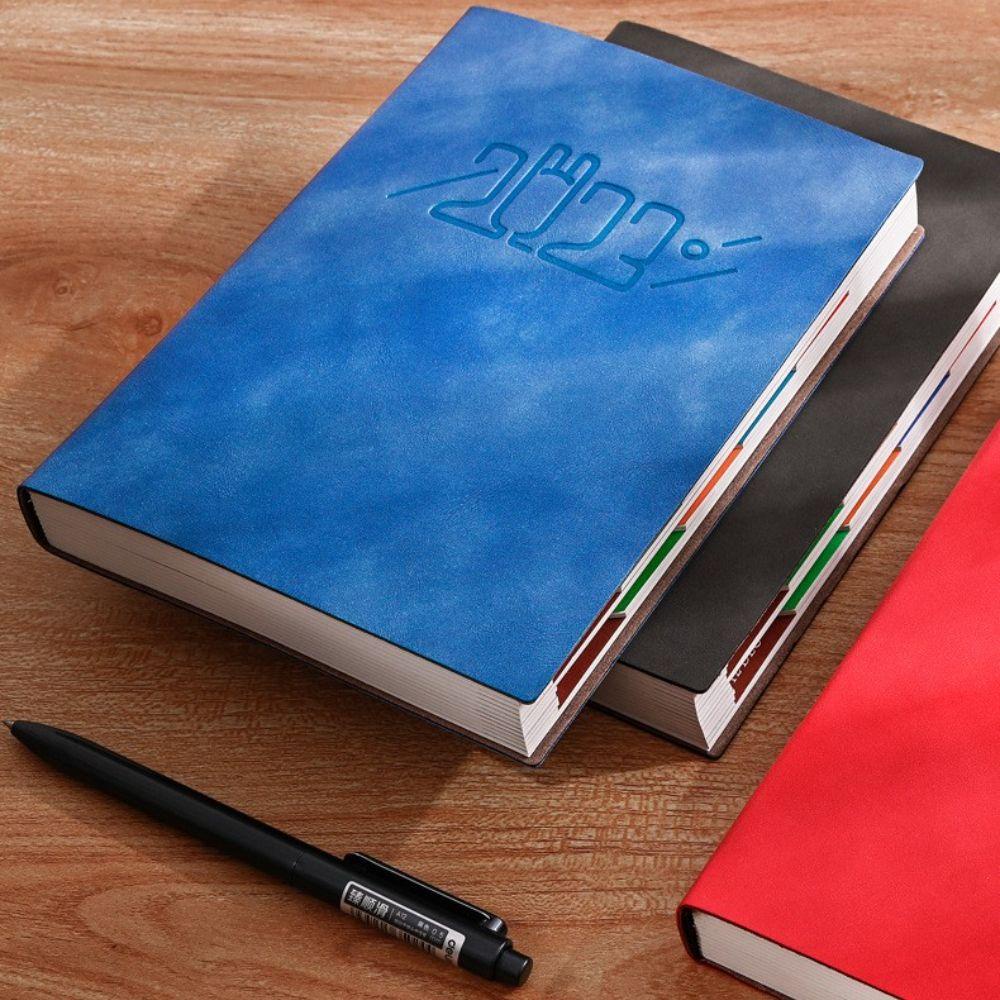 Sổ Tay Ghi Chú Bằng Da PU 2023 A5 Tiện Dụng