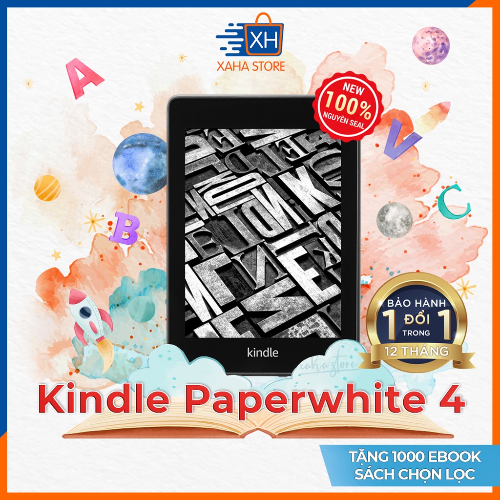 NEW 100% - SEAL - Máy đọc sách Amazon Kindle Paperwhite 4 (thế hệ thứ 10 - 8/32GB) - Kèm phụ kiện giá sốc