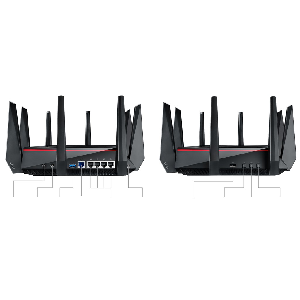 Bộ phát wifi router wifi Gaming ASUS RT-5300 TUF-AX3000 chuẩn WIFI 6 AX1800 8 anten Mesh Lan Gigabit chịu tải 80 máy