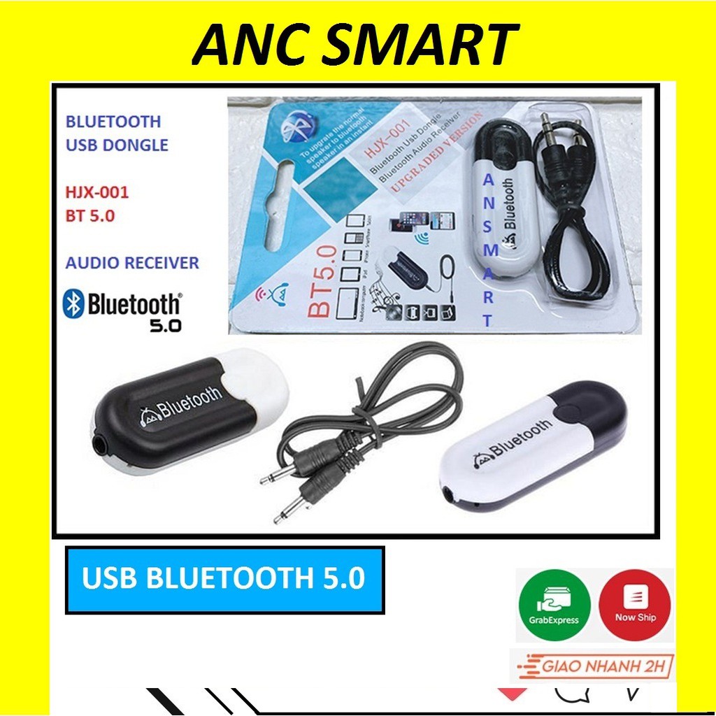 USB Bluetooth DONGLE 5.0 HJX 001 loại 1 không nhiễu - dùng cho loa, amply, mixer, equalizer