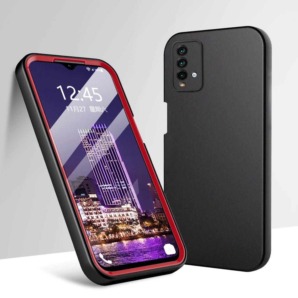 Ốp Điện Thoại Silicone Hai Màu Cho Xiaomi Redmi 10 9 Prime Redmi 9T NFC 9C 9A 10A 9i