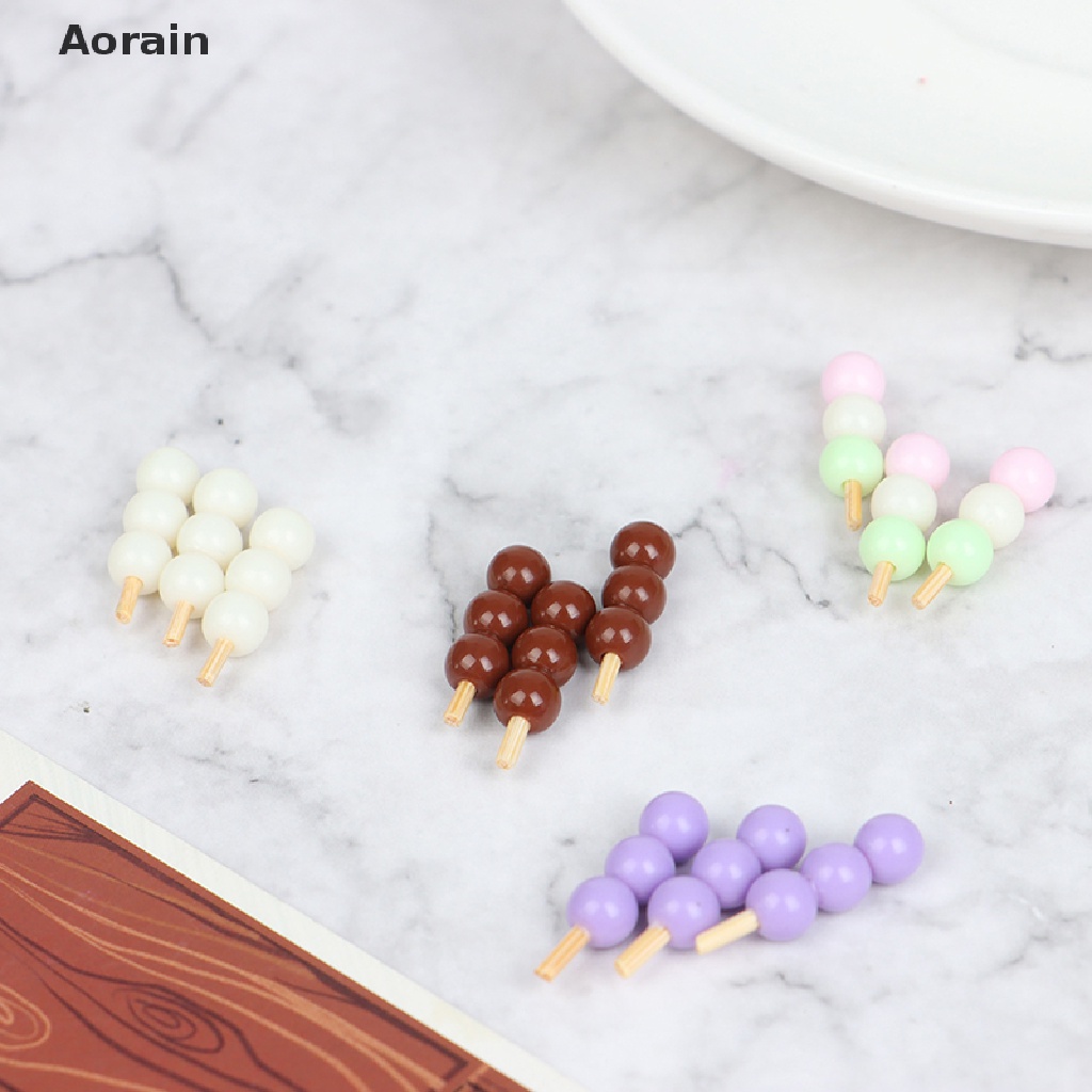 Set 3 Món Đồ Chơi Gồm Xiên Cơm / Bánh Kem / Cá Mini Phong Cách Nhật Bản Dành Cho Nhà Búp Bê