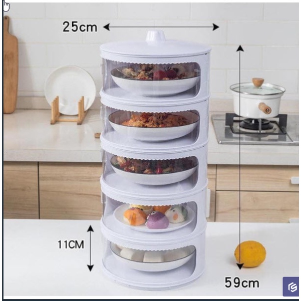 LỒNG BÀN GIỮ NHIỆT 5 TẦNG