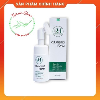 Sữa rửa mặt đầu cọ silicon tạo bọt Herrin Cleansing Foam 100ml