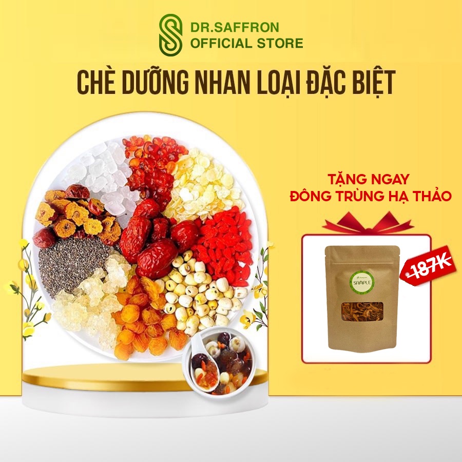 Set chè dưỡng nhan loại Đặc Biệt Tuyết yến, long nhãn, hạt sen, táo đỏ, kỷ