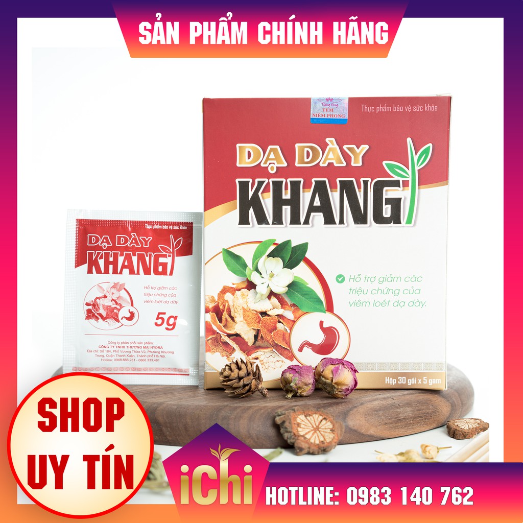 Dạ Dày Khang Chính Hãng - Đánh Bay Trào Ngược Dạ Dày, Viêm Loét Dạ Dày, Khuẩn HP, Ợ Hơi, Ợ Chua